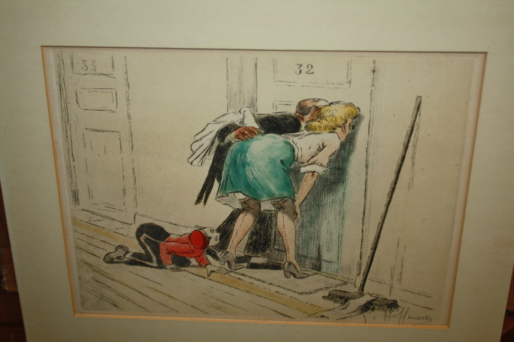 GLUREN  - ETS VAN GASTON HOFFMANN  - CARTOUNIST verkocht voor € 110!