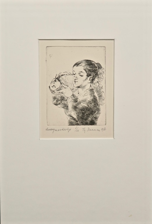 Theo Daamen: Ets, Dwergmoedertje verkocht voor € 40!