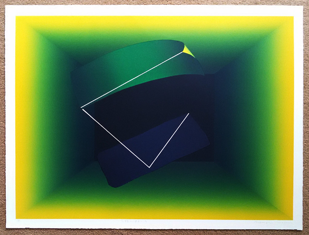 Kenji Nagai - Harmonisch abstract, zeefdruk (groot) kopen? Bied vanaf 75!