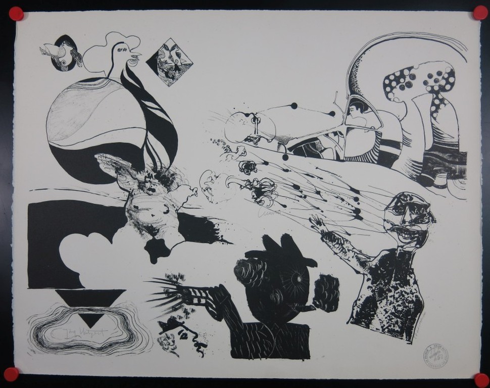 Jean Pierre Vielfaure, Jörg Nietzert e.a.: Litho, Situationisten, fantasiefiguur  kopen? Bied vanaf 35!