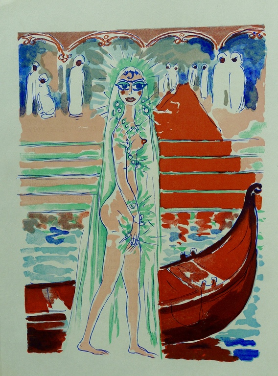 Kees van Dongen,Houtgravure ,'Gerbe-de-Perles aborde au Palais',gravure  kopen? Bied vanaf 15!