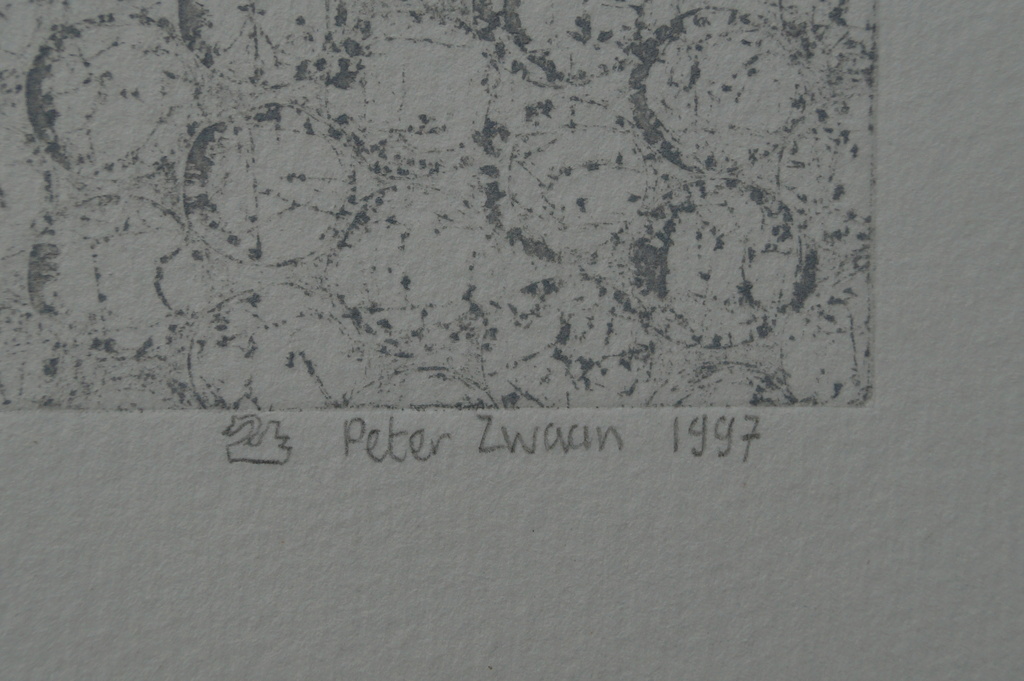 Peter Zwaan - gesigneerde ets - 1997 kopen? Bied vanaf 1!