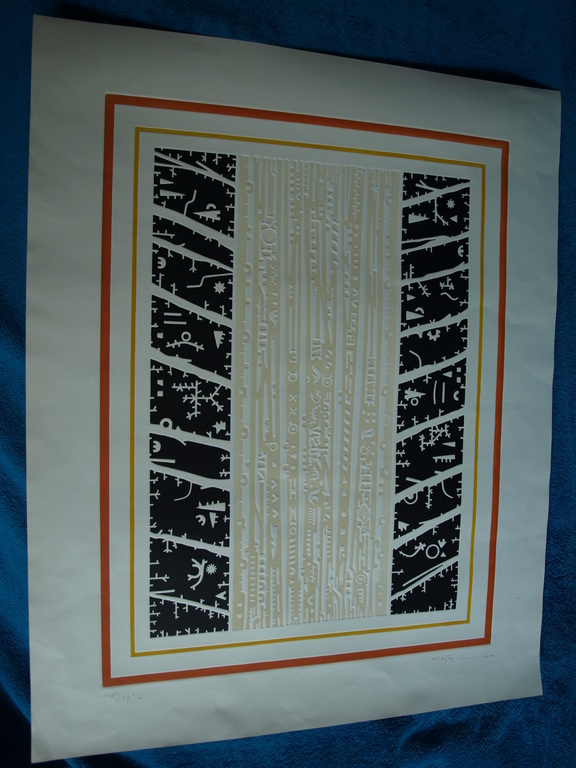 Marjan Pogačnik - Ets / Reliëfdruk - De Weg - 59 x 74,5 cm - Oplage 10 -1967 kopen? Bied vanaf 75!