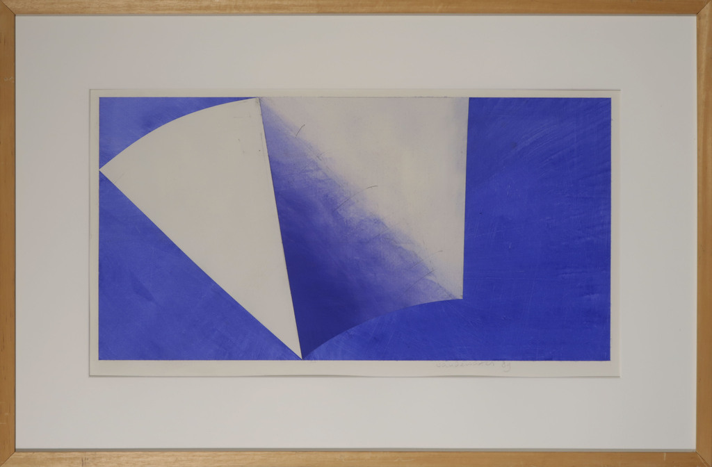 Koos van de Water: Collage en Acryl op papier, Z.T. - Ingelijst verkocht voor € 50!