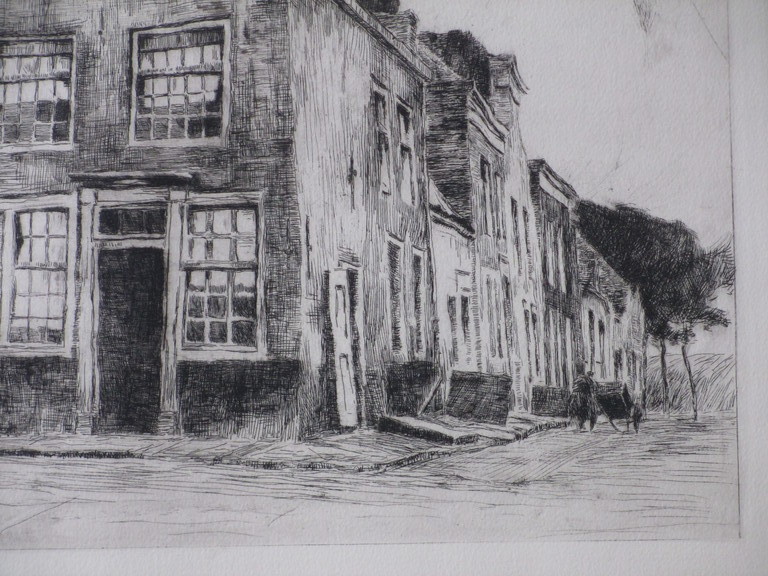 Albert Baertsoen, Oud Zeeuwse straatje, Ets kopen? Bied vanaf 30!