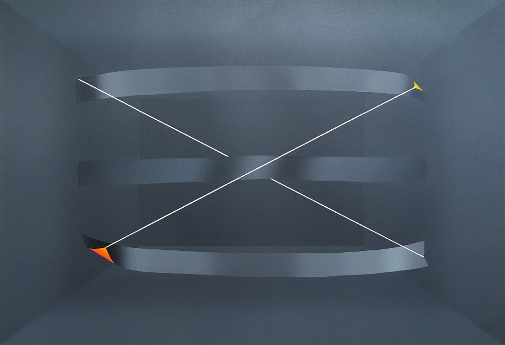 Kenji Nagai - Harmonisch abstract, zeefdruk (groot) verkocht voor € 95!