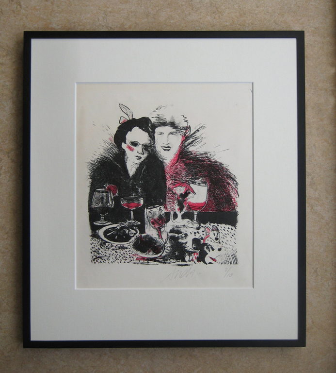 Anda Kouwenhoven, litho, z.t., ingelijst kopen? Bied vanaf 25!