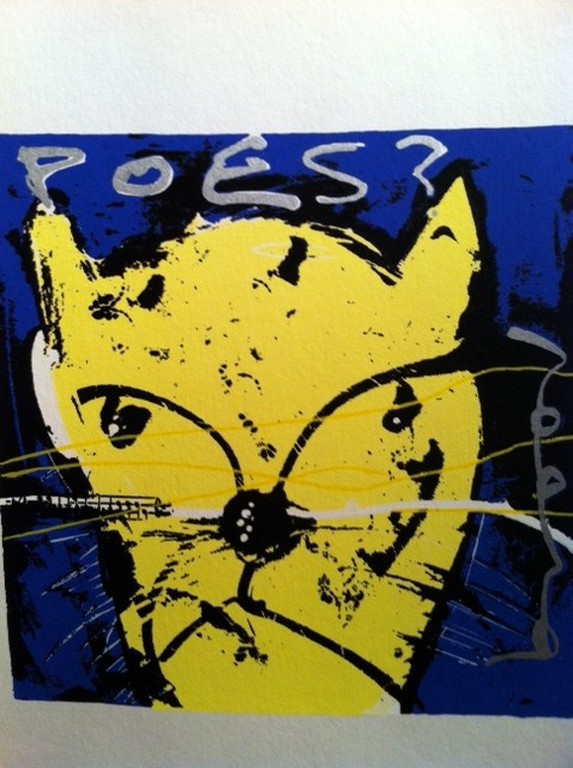 Herman Brood zeefdruk Poes kopen? Bied vanaf 1!