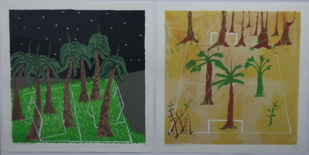 Rhani Mohabiersing: Zeefdruk, Zonder titel -Ingelijst kopen? Bied vanaf 60!