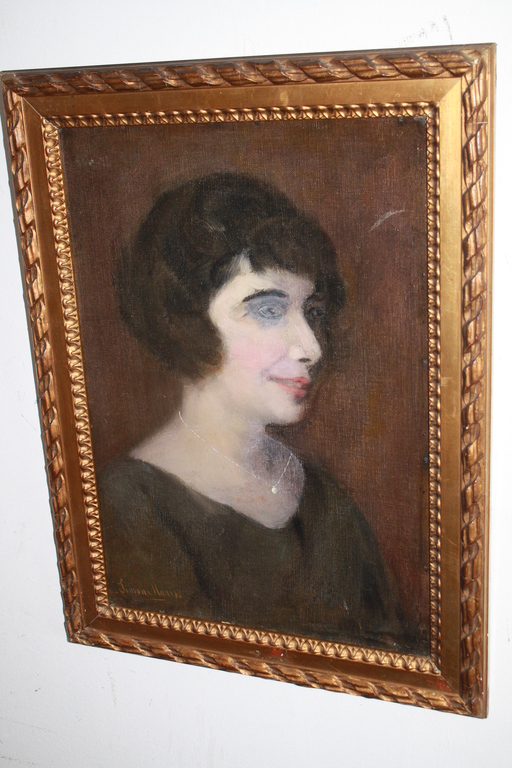 ART DECO MEISJE MET BLAUWE MASCARA van SIMON MARIS kopen? Bied vanaf 1!