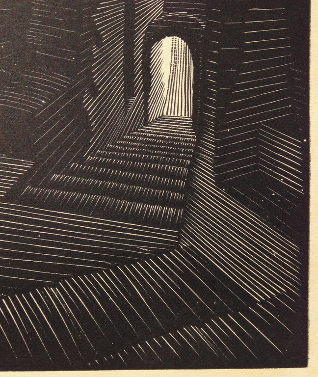 MC. Escher, Originele houtgravure uit 1931, gemonogrammeerd kopen? Bied vanaf 1400!