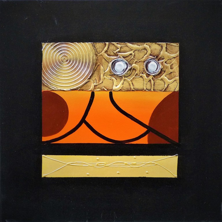 Han Teng, Olieverf op linnen, handgesigneerd verkocht voor € 40!