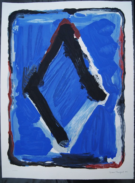 Bram Bogart ets/materie-druk uit 1992. verkocht voor € 675!