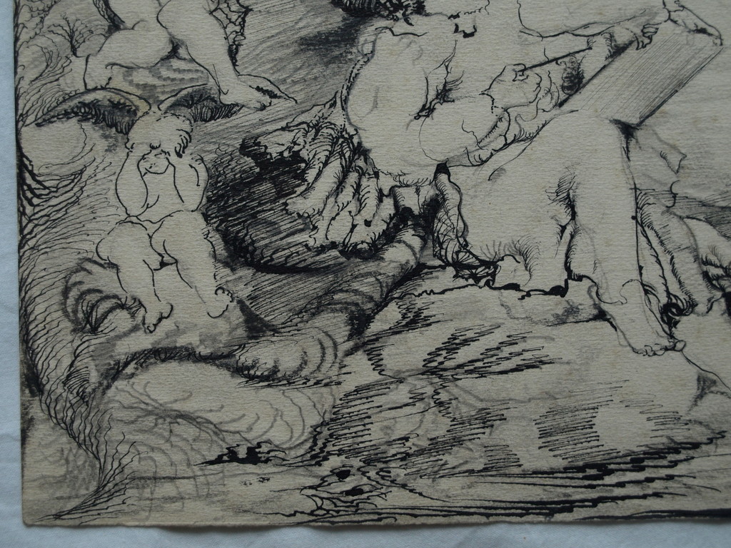 Maja van Panhuys : Inkttekening – Engeltjes – gesigneerd - ca 1925 kopen? Bied vanaf 35!