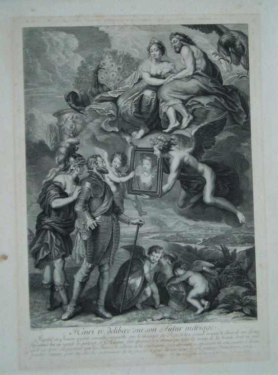 Henry IV délibéré sur son futur mariage - naar P.P Rubers - J. Audran - 1703 kopen? Bied vanaf 45!