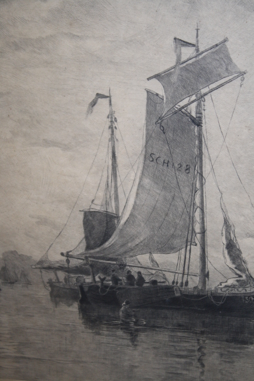 VISSERS BOTEN AAN DE KUST SCHEVENINGEN  - DAKE / MESDAG kopen? Bied vanaf 99!