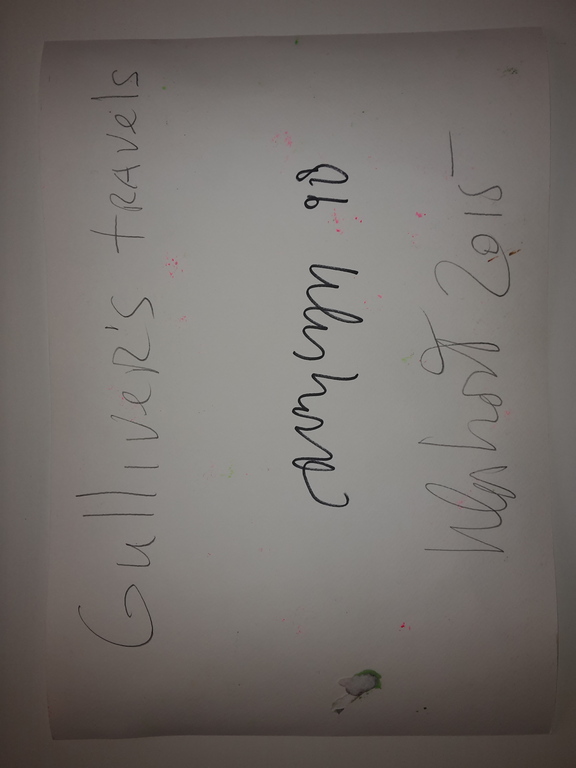 Peter Klashorst - Gullivers travels - gemengde techniek op papier - gesigneerd  kopen? Bied vanaf 85!