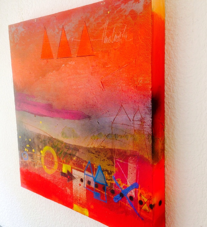 Theo koster, gemengde techniek, skyline kopen? Bied vanaf 1!