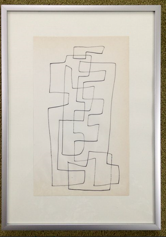 Siep van den Berg Origenele tekening Ingelijst nr CLXXXVIII verkocht voor € 100!