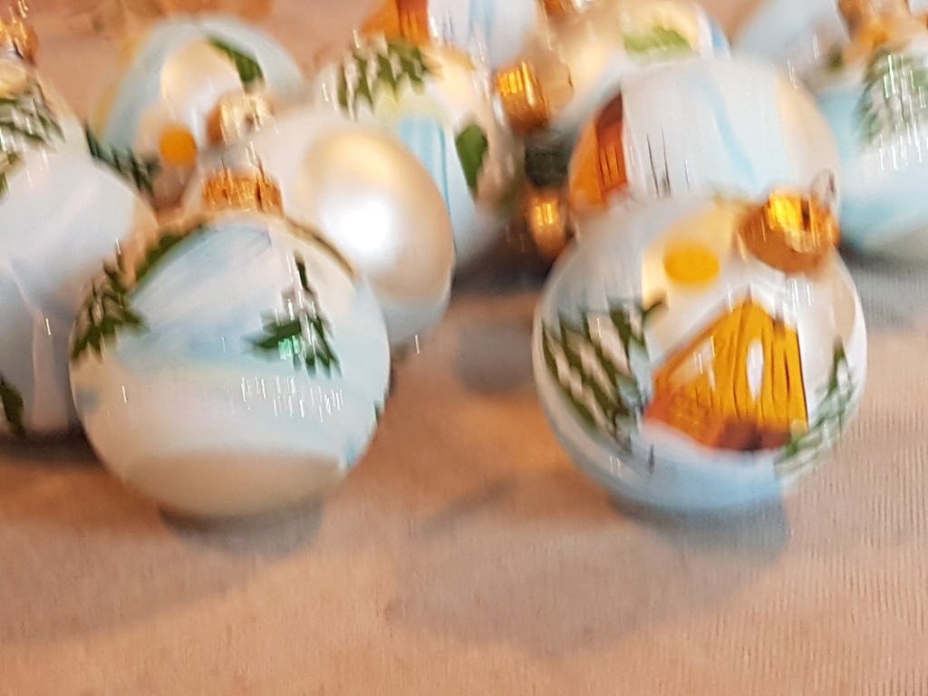 Lot Kerstmis 1965/70-kwik glas geblazen door de mond en met de hand geschilderd  kopen? Bied vanaf 1!