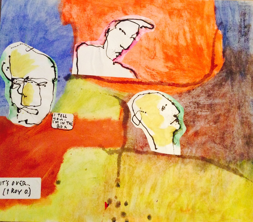 Origineel schilderij / collage Herman Brood: Roy Orbison kopen? Bied vanaf 595!