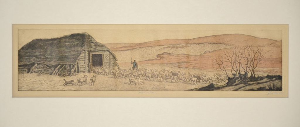 Tjeerd Bottema: Kleuren ets. Naar de kooi kopen? Bied vanaf 70!