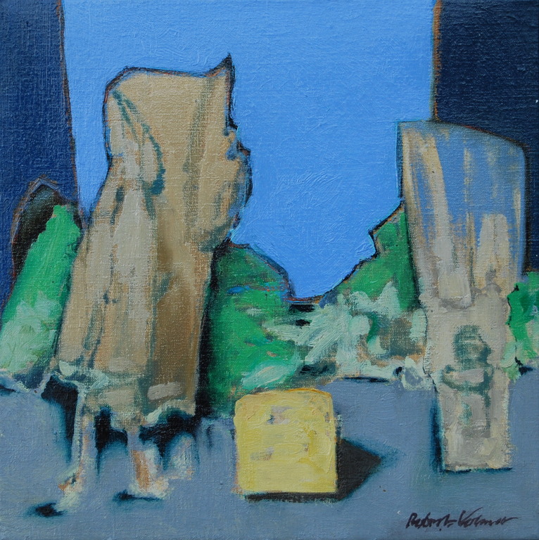 Robert Volmer sisters in faith  olievef op doek  43 x 43 cm verkocht voor € 95!
