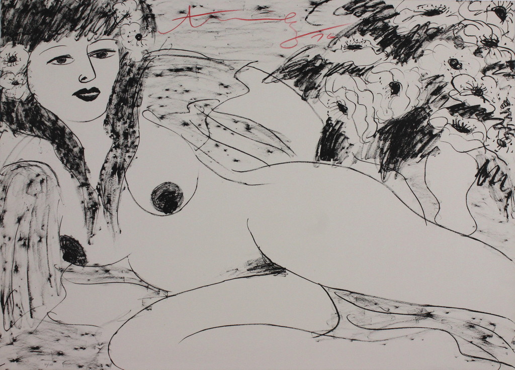 Walasse Ting - Walasse Ting (1929-2010) Reclined Nude - zeefdruk kopen? Bied vanaf 419!