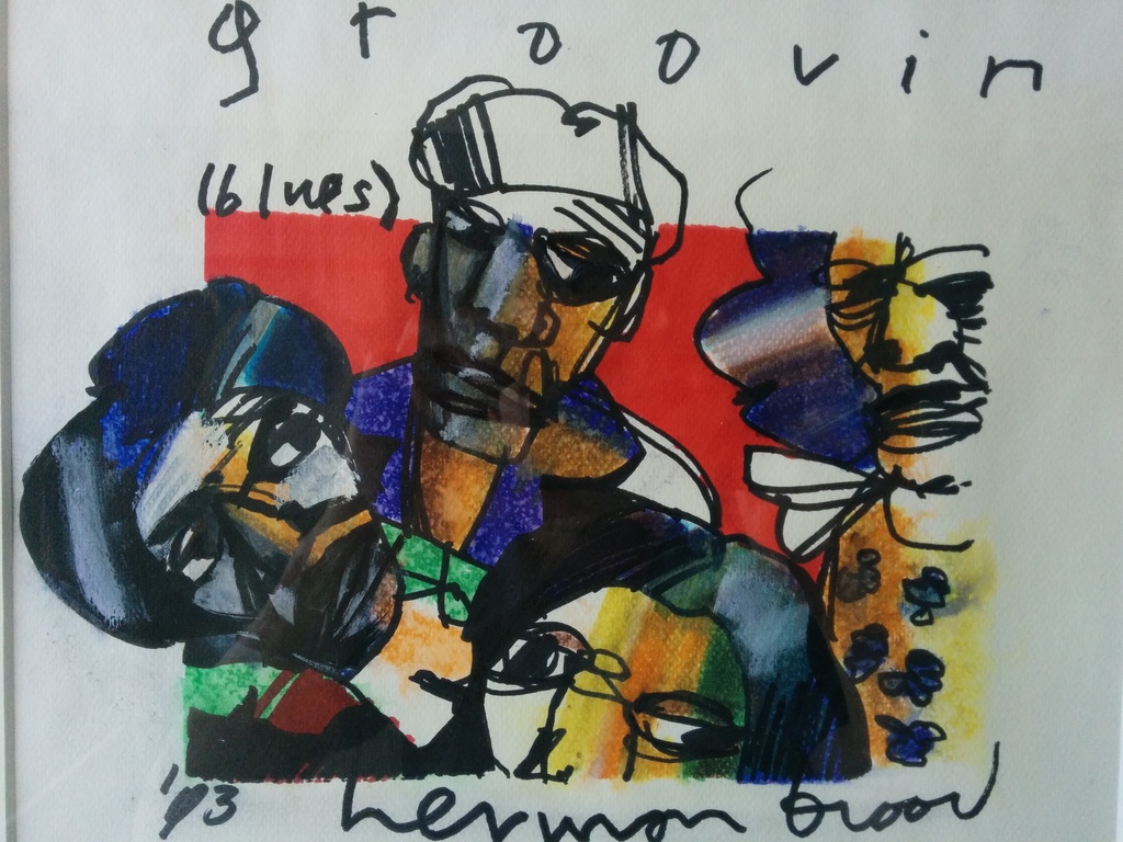 Herman Brood originele tekening TOPWERK uit 1993 verkocht voor € 500!