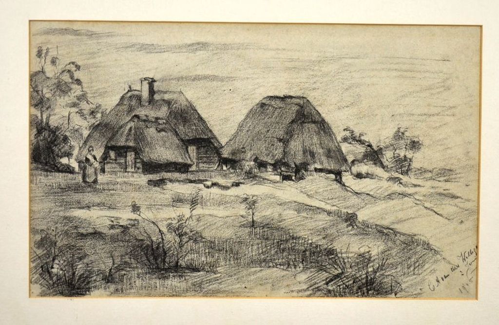 Christina van der Willigen: Tekening, Twee boerderijen kopen? Bied vanaf 1!
