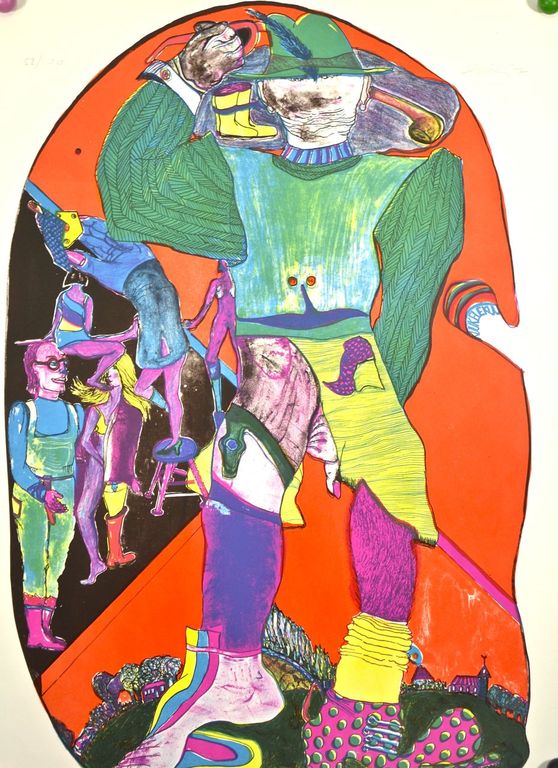 Jacqueline de Jong: Litho. Figuren kopen? Bied vanaf 1!