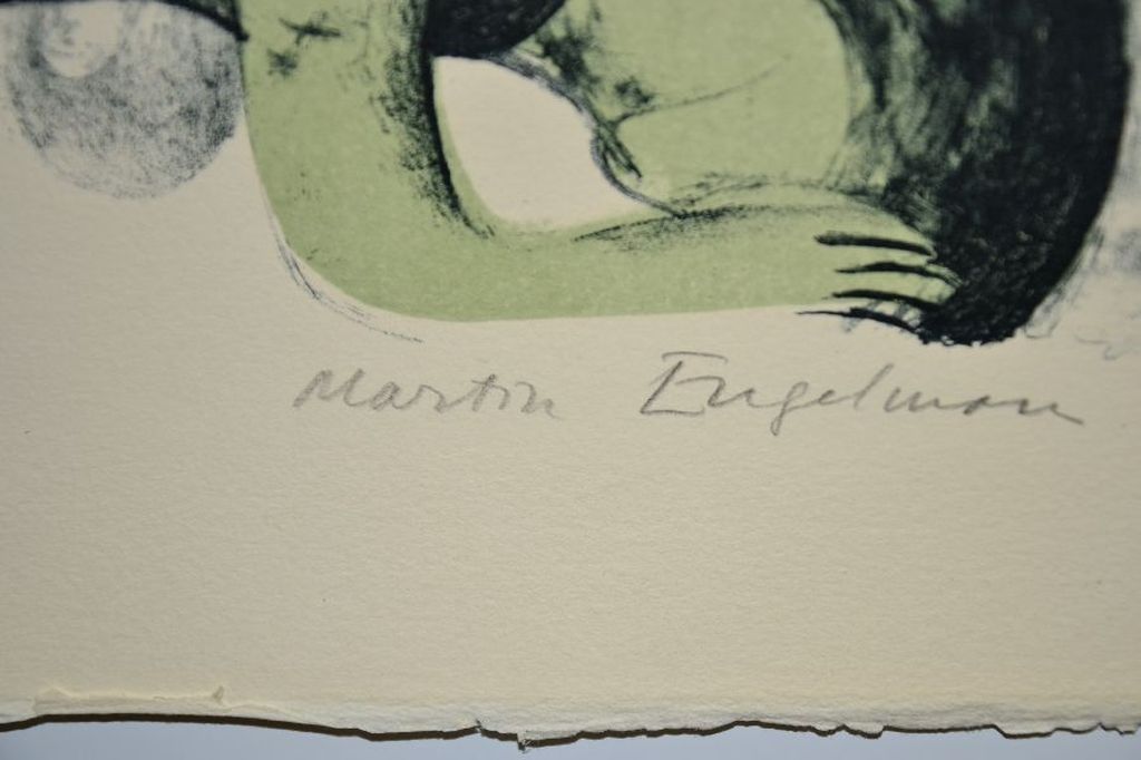Martin Engelman: Kleurenlitho - Fantasiedieren kopen? Bied vanaf 50!