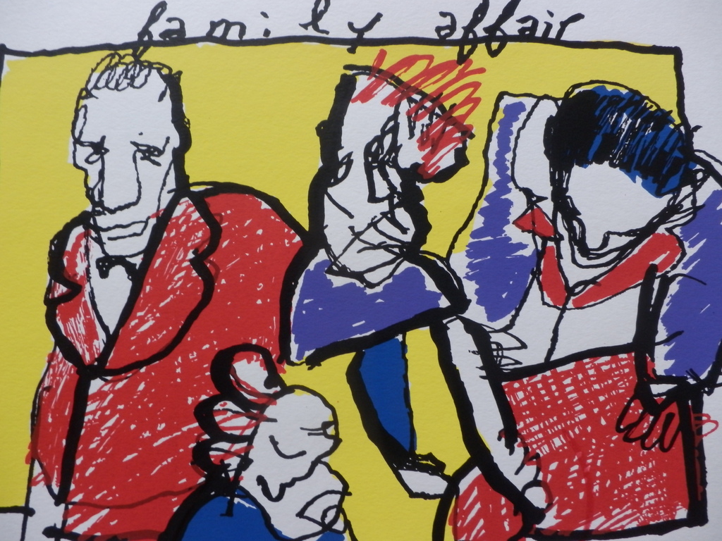 HERMAN BROOD Zeefdruk FAMILY AFFAIR   Handgesigneerd kopen? Bied vanaf 185!