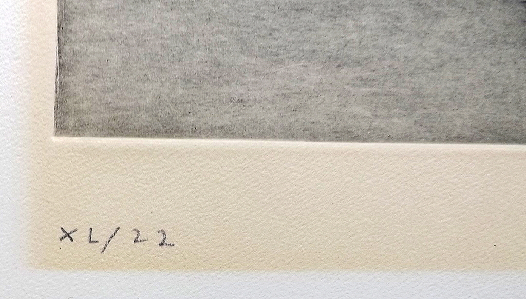 onkende kunstenaar - gesigneerde ets uit 1969 kopen? Bied vanaf 1!