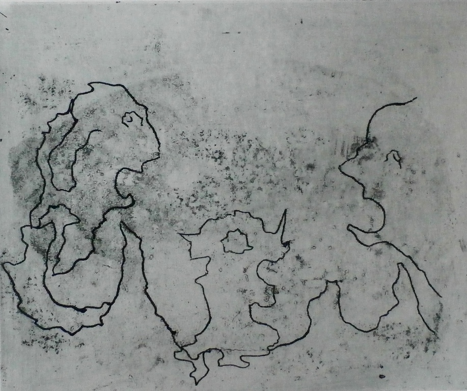 Wout van Heusden - ets - 1981 verkocht voor € 35!