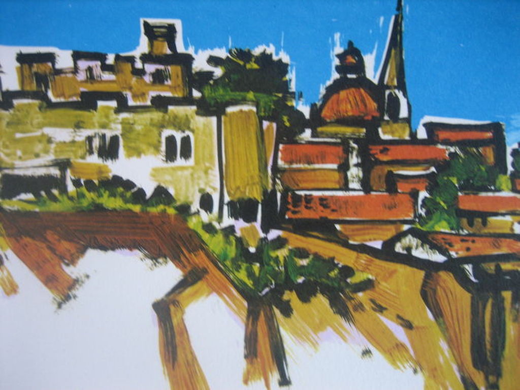 Jorge Dumas - Italian Landscape - Lithografie - Handgesigneerd - oplage 300 ex. kopen? Bied vanaf 1!