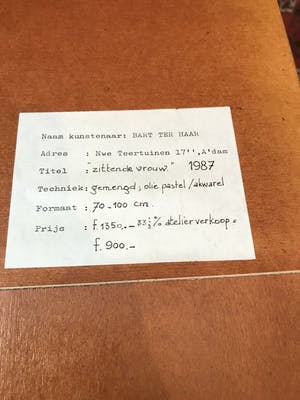 Bart ter Haar - C493 - Zittende vrouw kopen? Bied vanaf 10!