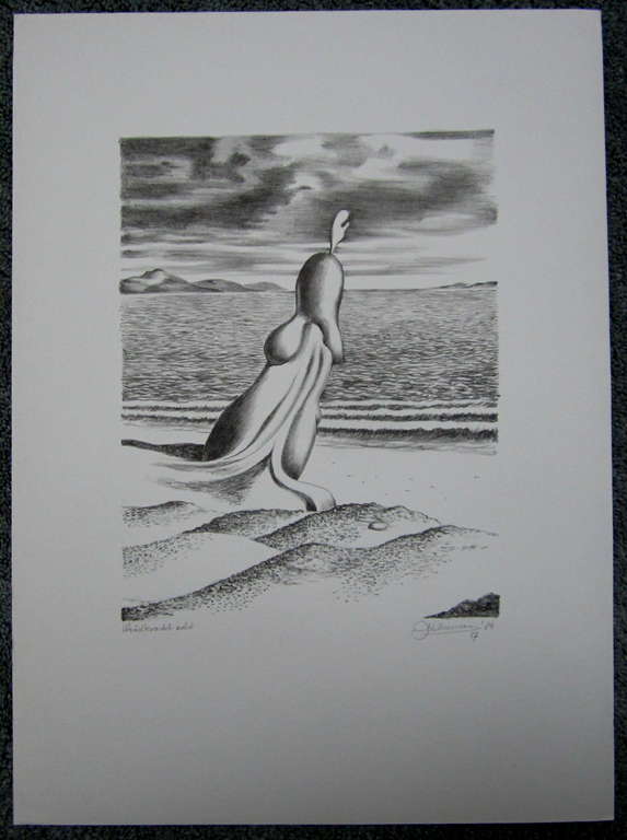 J.H. Moesman, litho uit 1984 verkocht voor € 100!