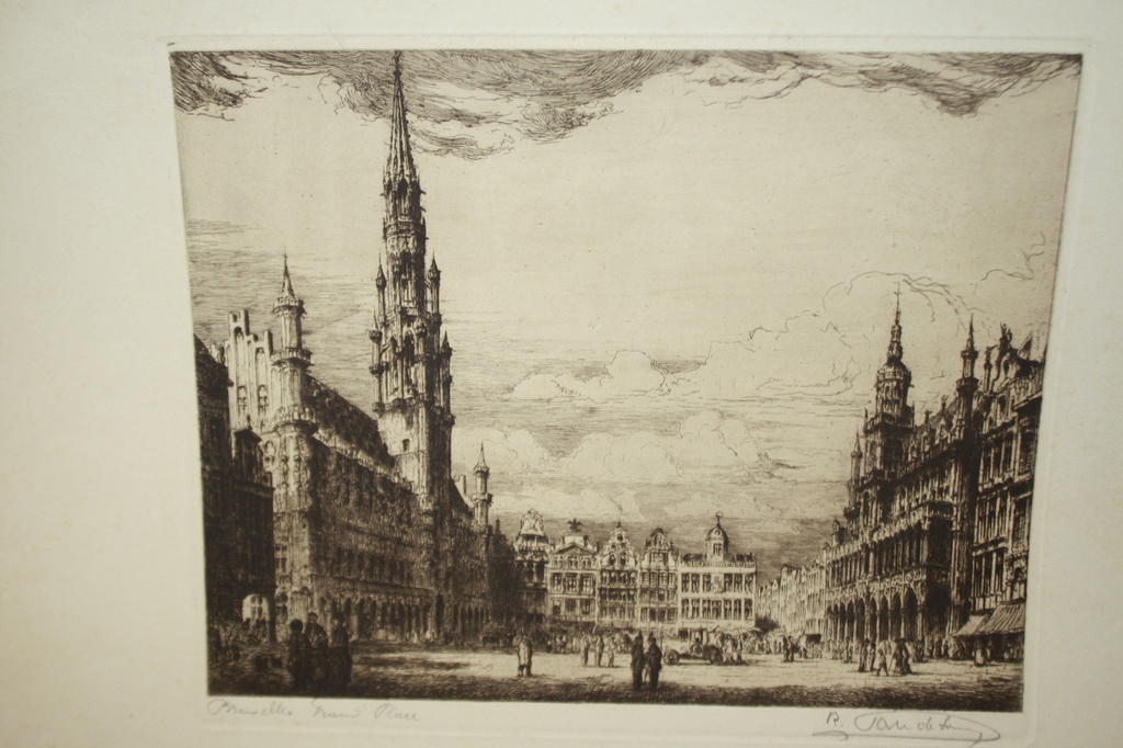 STADSPLEIN BRUSSEL MET FIGUREN  - JAN DE TAUDE BELGIE kopen? Bied vanaf 1!