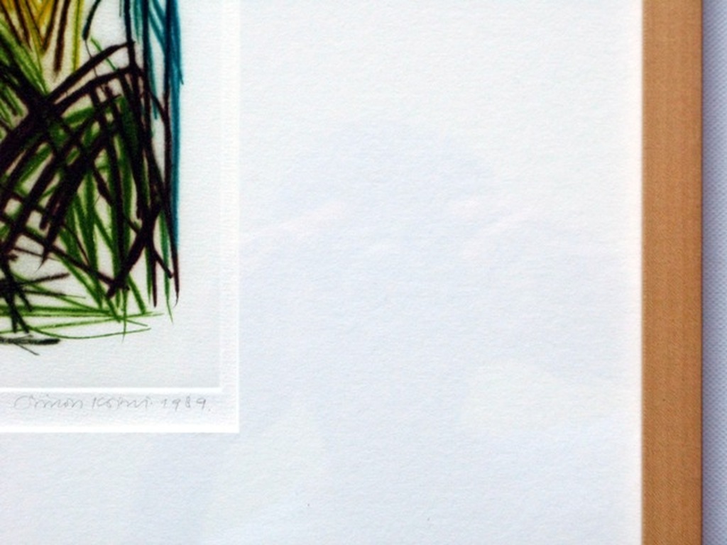 SIMON KOENE (Den Haag) - abstracte ets in perfecte staat (MOOI INGELIJST) kopen? Bied vanaf 60!