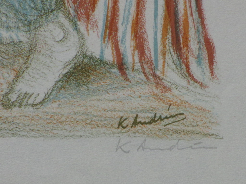 Kees Andrea, De baadsters, Kleurenlitho kopen? Bied vanaf 35!