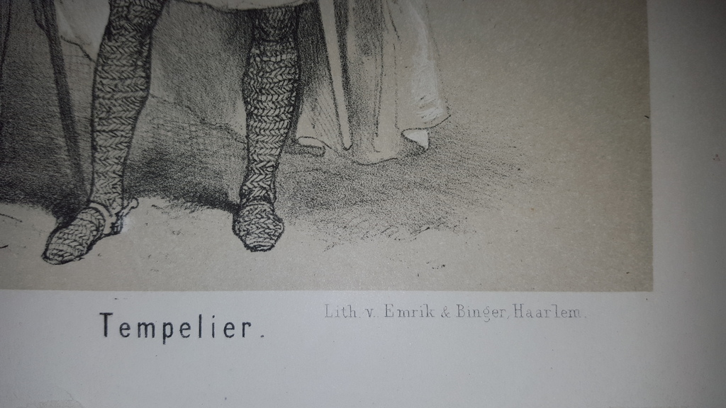 Charles Rochussen (1814-1894) - kleurenlitho - Johanniet, Mariaan en Tempelier kopen? Bied vanaf 19!