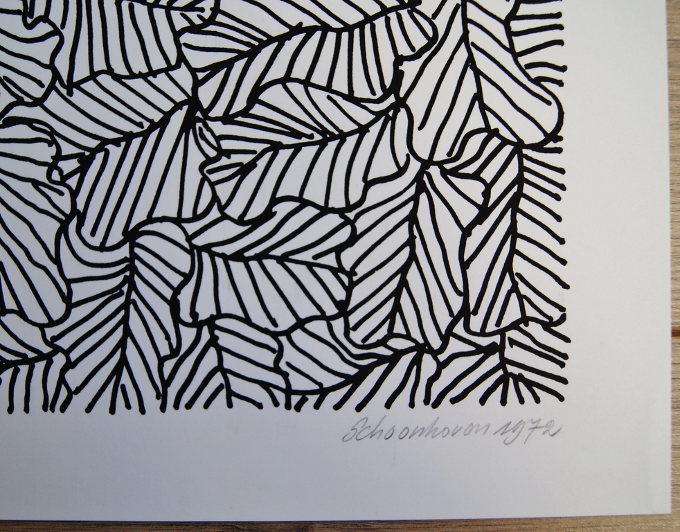 Jan Schoonhoven zeefdruk uit 1972. kopen? Bied vanaf 850!