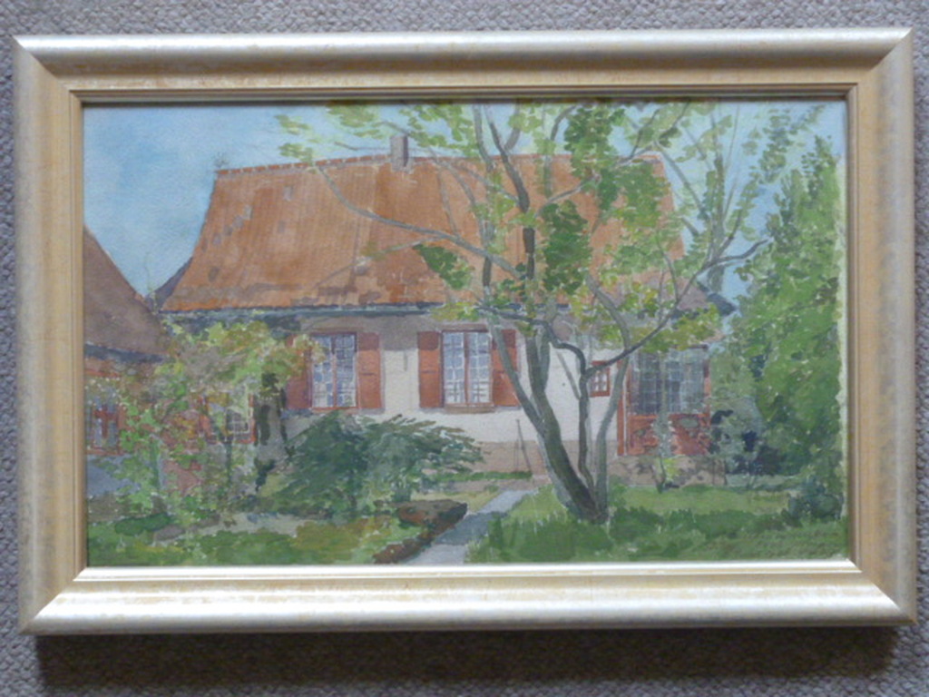 Otto B. de Kat - aquarel - Huis van de kunstenaar in Ukkel, België kopen? Bied vanaf 145!