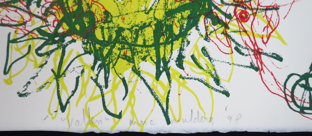 Marc Mulders: Zeefdruk en collage, Vallen kopen? Bied vanaf 250!