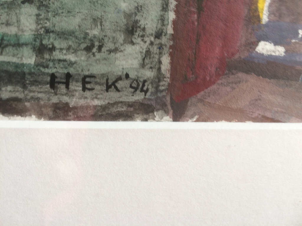 Hans Ebeling Koning - De inrichting (gouache, groot) kopen? Bied vanaf 90!