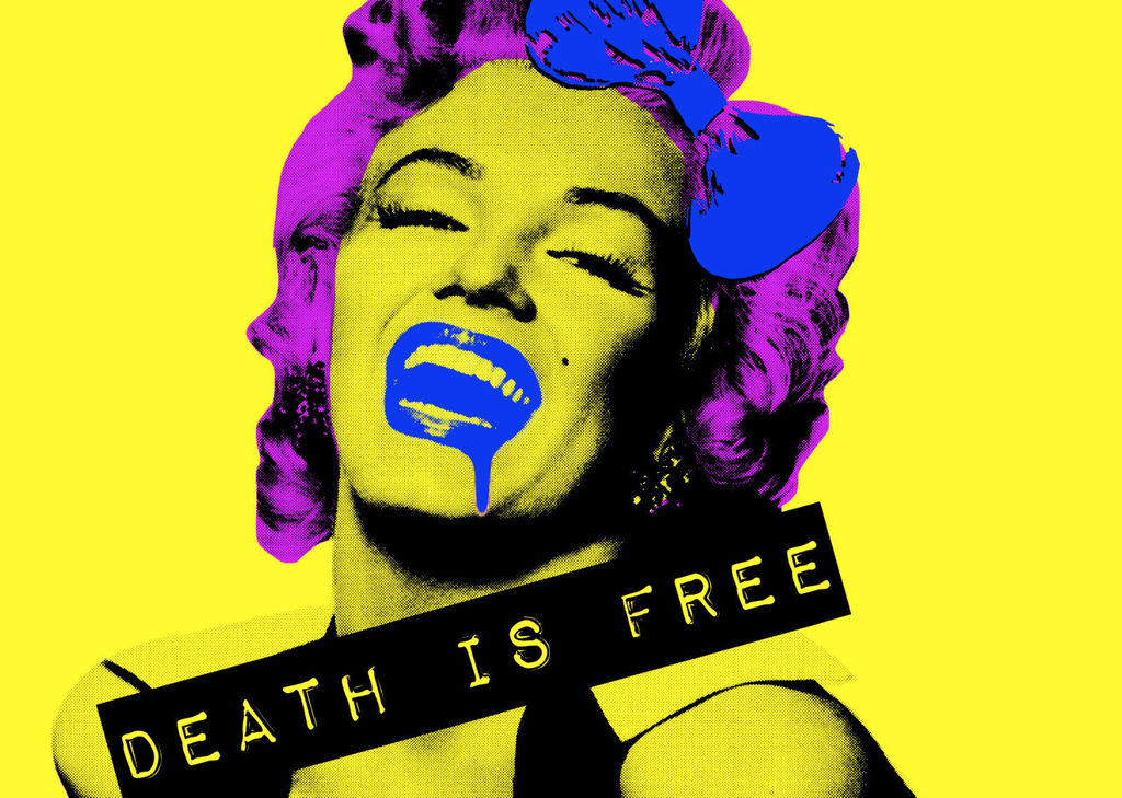 DEATH NYC, Graffiti Pop Art Print, Monroe Dif Y Verkocht Kunstveiling.nl