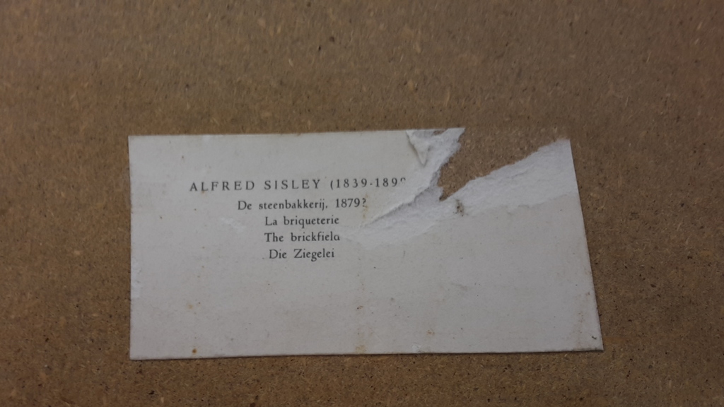 alfred sisley,zeer realistische kunstdruk,the brickfields. kopen? Bied vanaf 1!