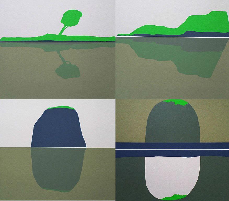 Laatste keer: Hans Landsaat - Eilanden serie, zeefdruk (ingelijst) verkocht voor € 90!