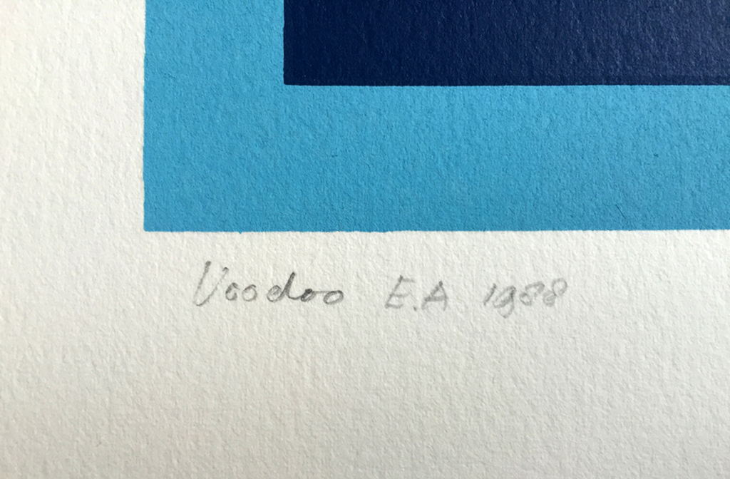 Arthur Stibbe: Voodoo - gesigneerde zeefdruk - E/A - 1988 kopen? Bied vanaf 30!